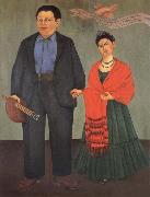 Frida Kahlo Frieda and Diego Rivera oil painting artist